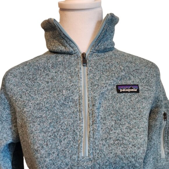 EUC Patagonia Blue Sweater Quarter Zip Fleece Popover Jacket Siz… - Picture 5 of 12